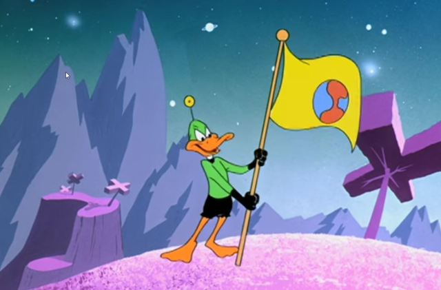 Duck Dodgers claiming Planet X